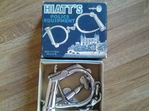 vintage police handcuffs